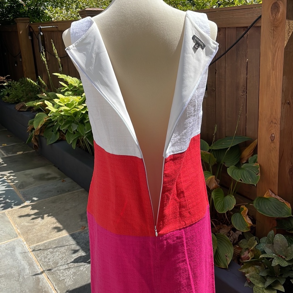 Talbots Textured Colorblock Sheath Dress - Picture 7 of 12